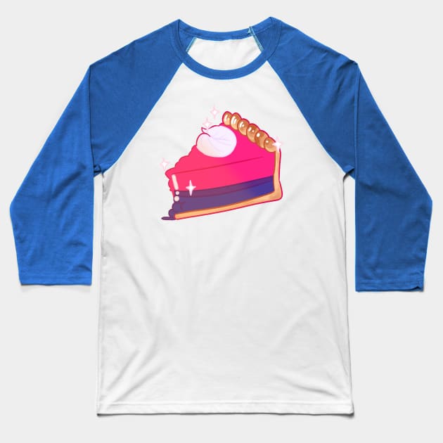 slice of bi Baseball T-Shirt by tarrotpatch